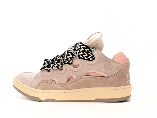 Women's/Men's Lanvin Leather Curb Pink Sneakers
