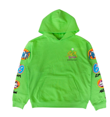 Men's Chrome Hearts Matty Boy Sex Records Hoodie Citrus
