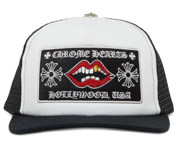 Chrome Hearts Chomper Hollywood Trucker Hat White