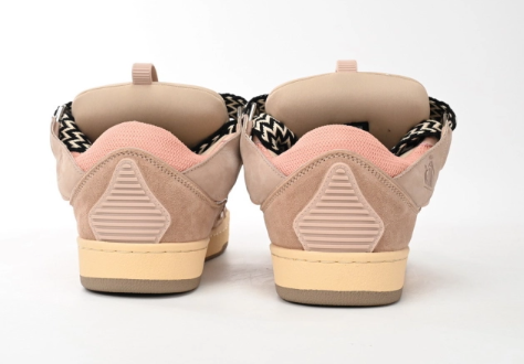 Women's/Men's Lanvin Leather Curb Pink Sneakers