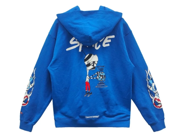 Men's Chrome Hearts Matty Boy Space Hoodie Blue
