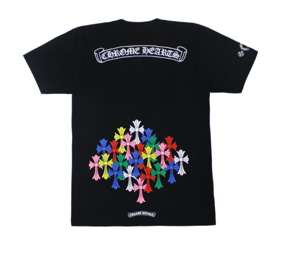 Men's Chrome Hearts Multi Color Cross T-shirts